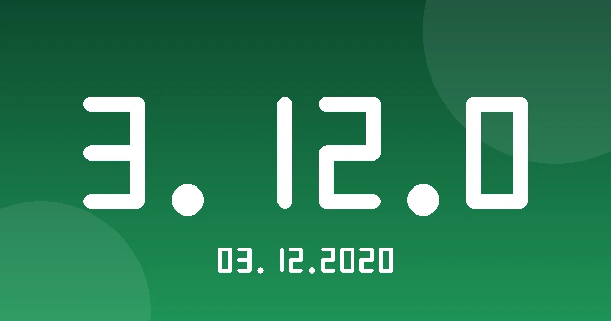 Release 3.12.0: Login Page Enhancements 1 Release cover 3.12.0