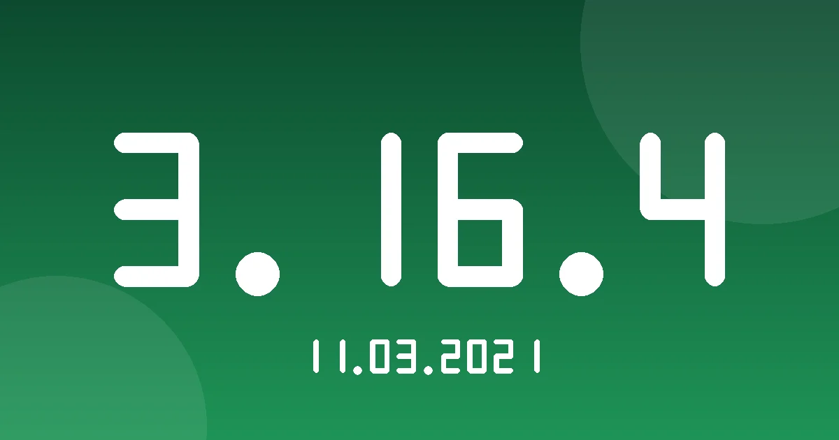 Release 3.16.4: Account Expiry, Load Alarms and Load Report 1 Release cover 3.16.4