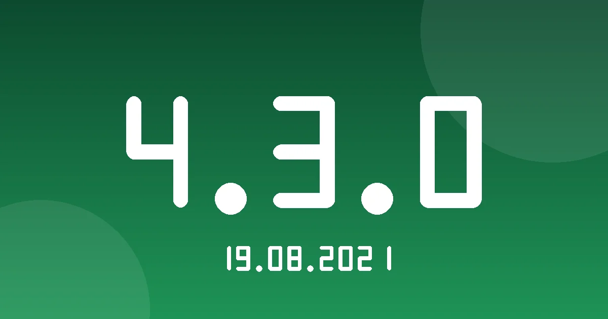 Release cover 4.3.0