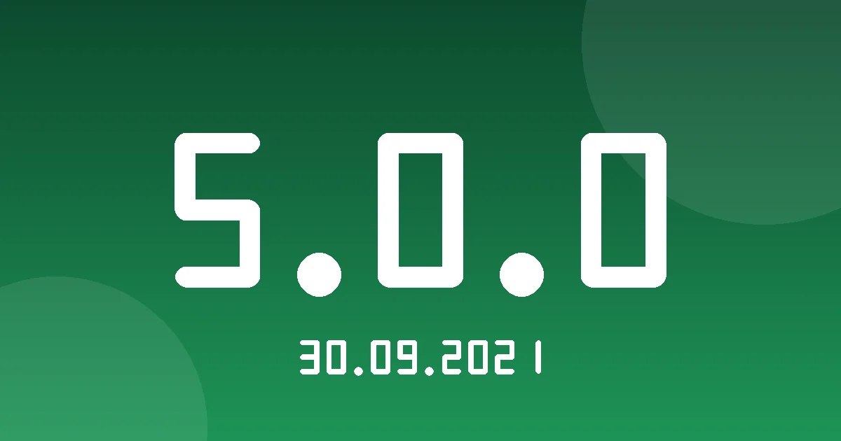 Release 5.0.0: Infrastructure, Security and Availability Improvements 1 Release cover 5.0.0