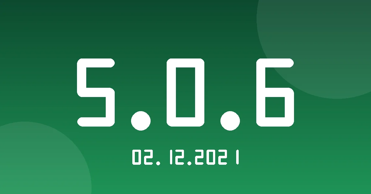 Release cover 5.0.6