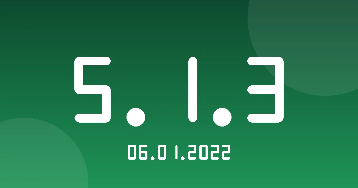 Release 5.1.3: RALG Report and Company Logo in Exports 1 Release cover 5.1.3