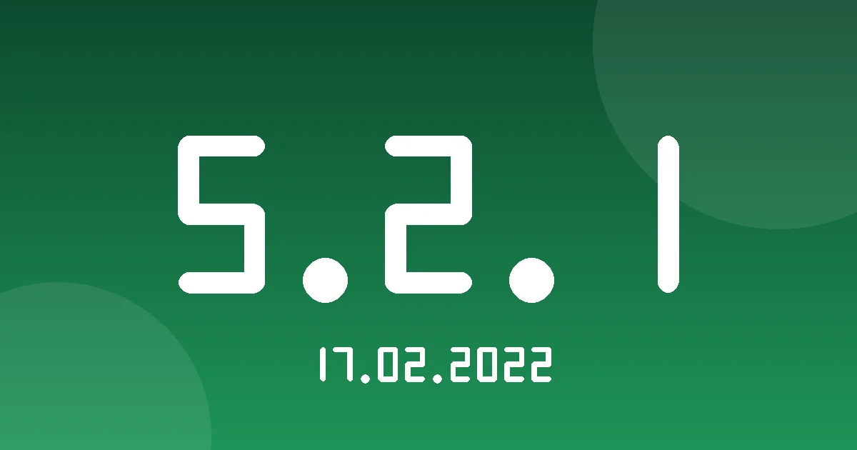 Release 5.2.1: One Option to Move Vehicles Between Sites 1 Release cover 5.2.1