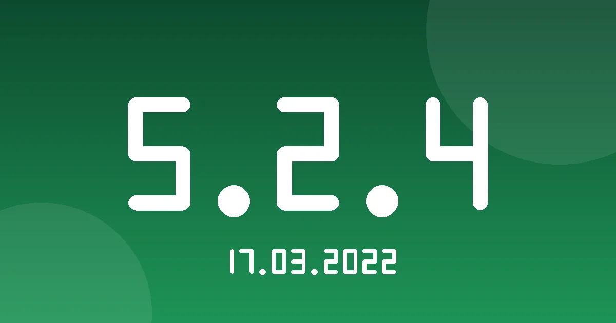 Release 5.2.4: Emails Log Explorer and On-Demand Addresses 1 Release cover 5.2.4