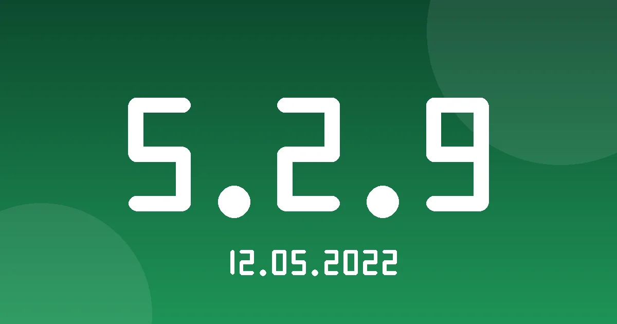 Release cover 5.2.9