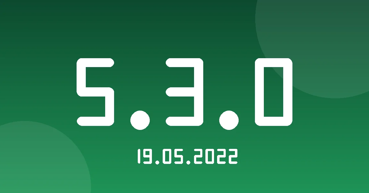 Release 5.3.0: Enter and Exit Weight in the Geofence Movement Report 1 Release cover 5.3.0
