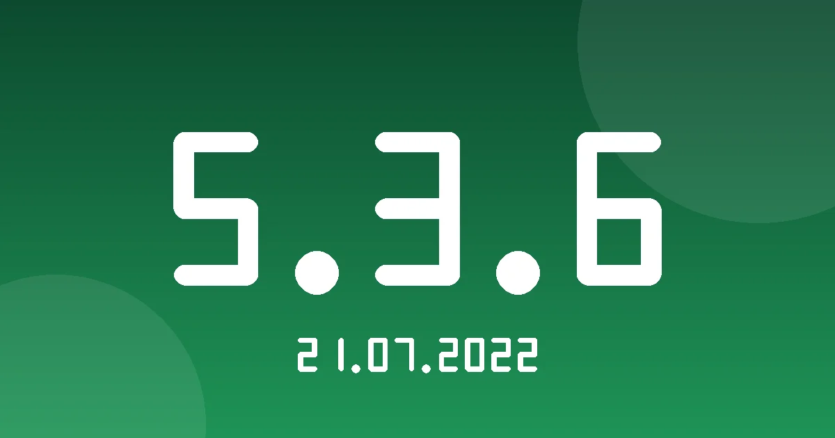 Release cover 5.3.6