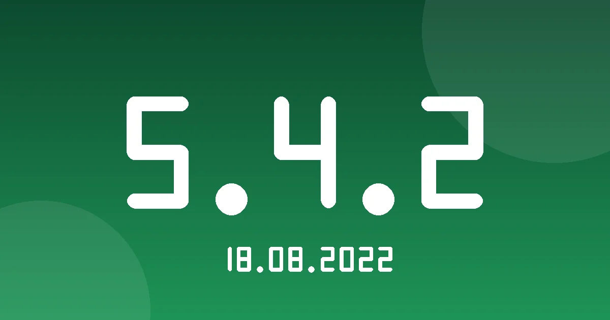 Release cover 5.4.2