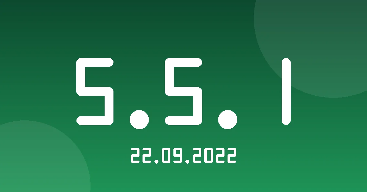 Release cover 5.5.1