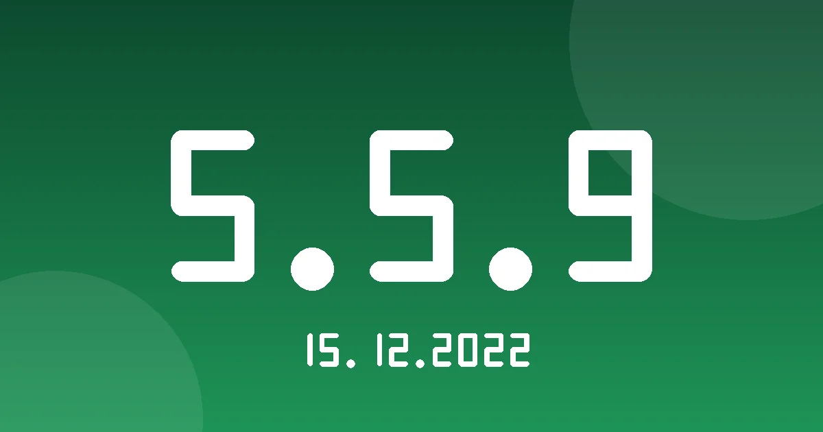Release cover 5.5.9