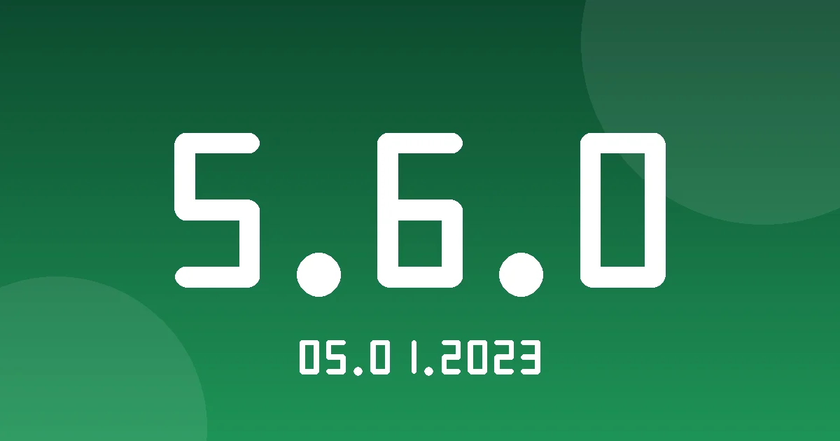 Release cover 5.6.0
