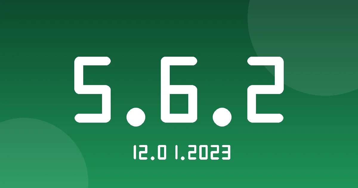 Release 5.6.2: Message History Report and Assets Utilization 1 Release cover 5.6.2