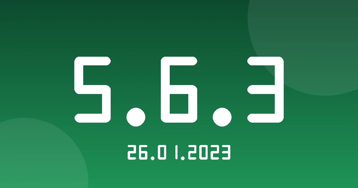 Release cover 5.6.3