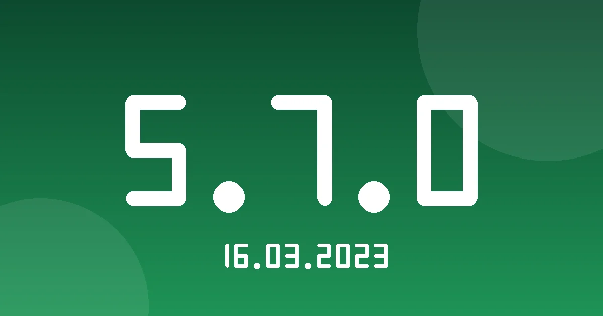 Release 5.7.0: Augmented Arguments for Device Inputs and Parameters 1 Release cover 5.7.0