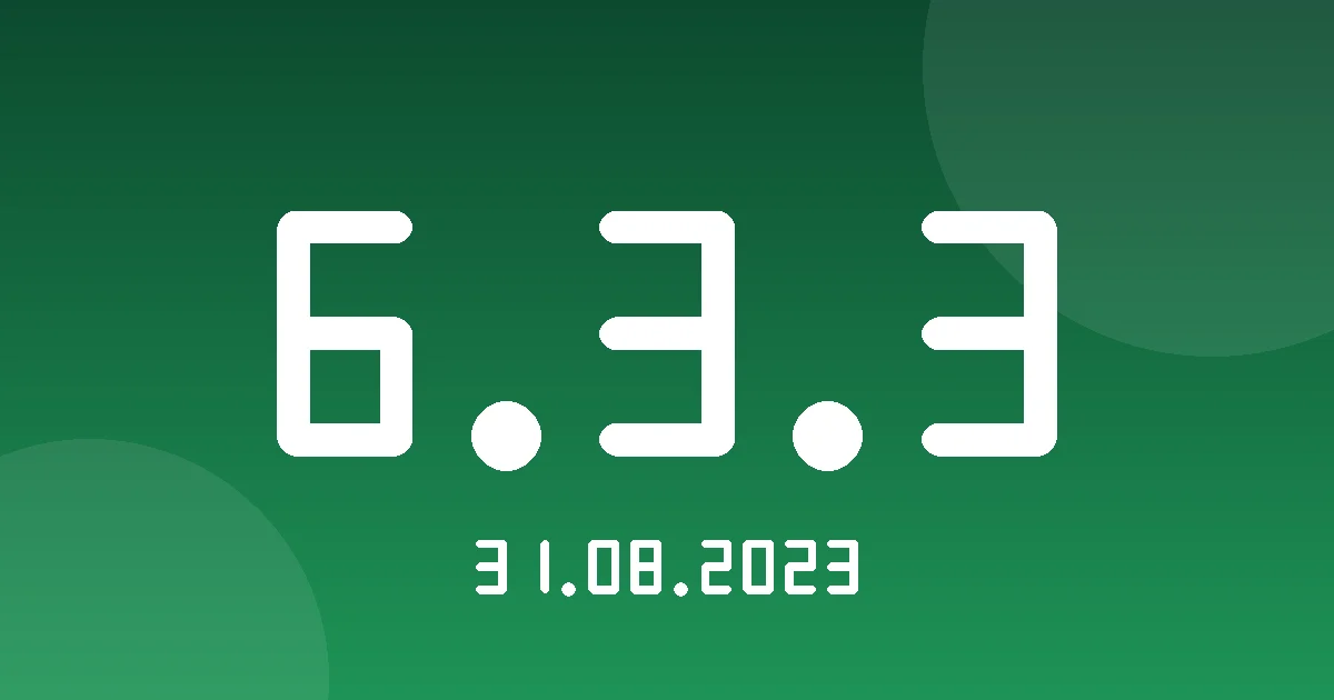 Release 6.3.3: Overloading Alarm and Wasl Report Enhancements 1 Release cover 6.3.3