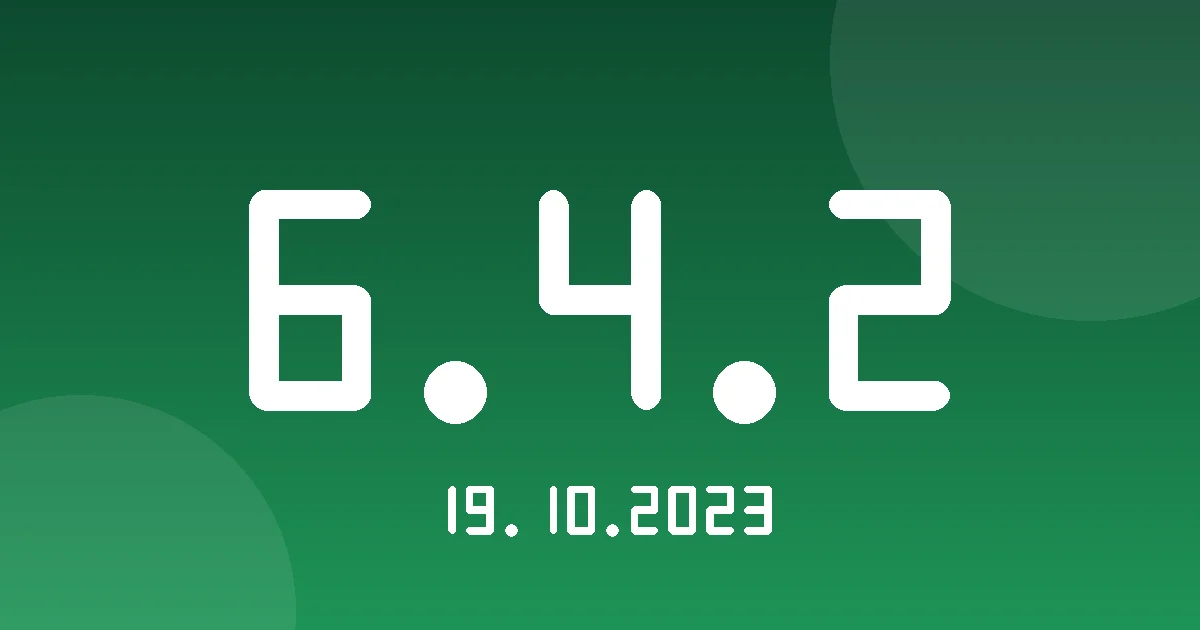 Release 6.4.2: Names and Dates for Alarm-Driven Commands 1 Release cover 6.4.2