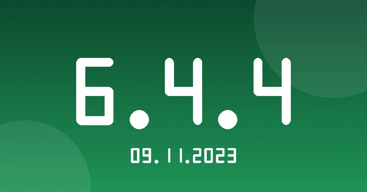 Release 6.4.4: Alarm-Type Groups, Low Satellite and Tow Alarms 1 Release cover 6.4.4