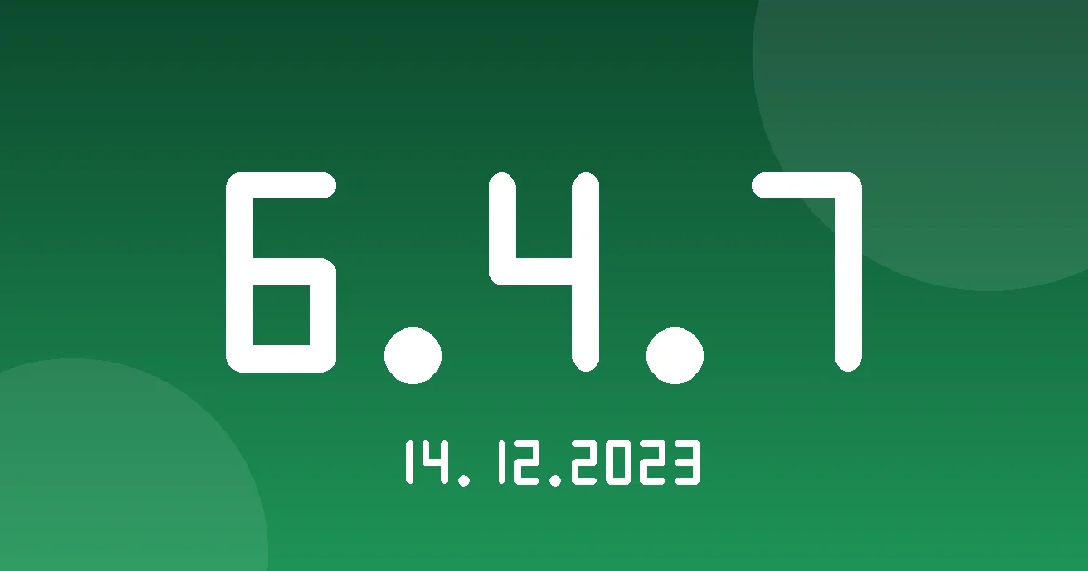 Release 6.4.7: Driver KPI Report and Scoring Formulas 1 Release cover 6.4.7