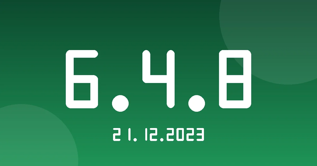 Release cover 6.4.8