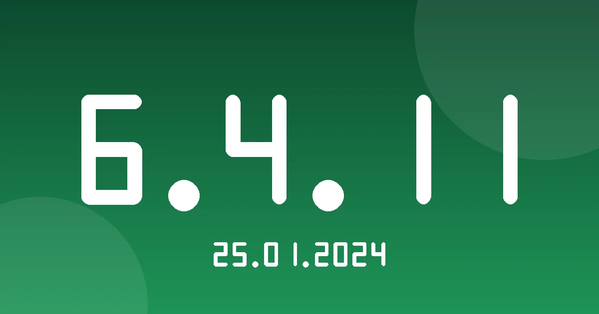 Release cover 6.4.11
