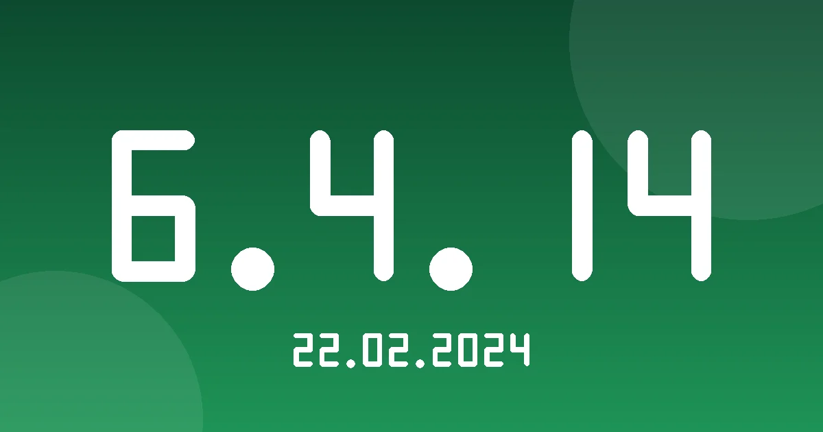 Release 6.4.14: Waste Management Module with RFID Tracking 1 Release cover 6.4.14