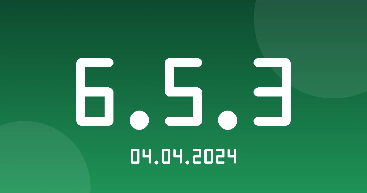 Release cover 6.5.3
