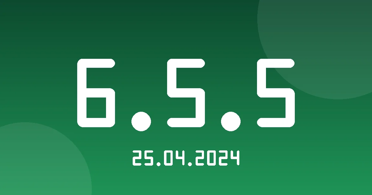 Release 6.5.5: General Enhancements 1 Release cover 6.5.5