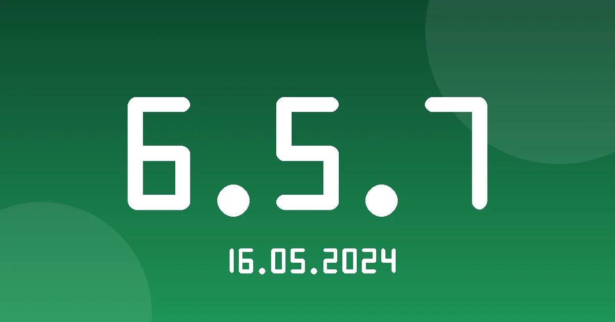 Release cover 6.5.7
