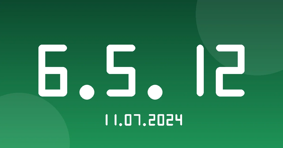 Release 6.5.12: Prompt Tasks and Early Maintenance 1 Release cover 6.5.12