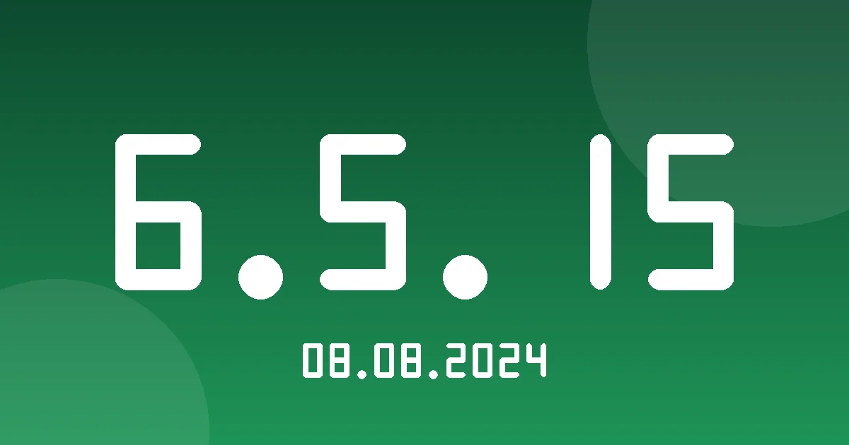 Release 6.5.15: Secondary Fuel Tank Support and Column Reordering 1 Release cover 6.5.15