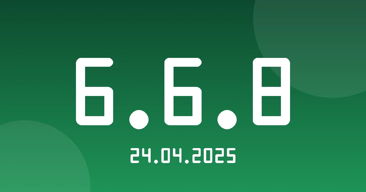 Release 6.6.8: Splitting Long Trips by Idle Time 1 Release cover 6.6.8