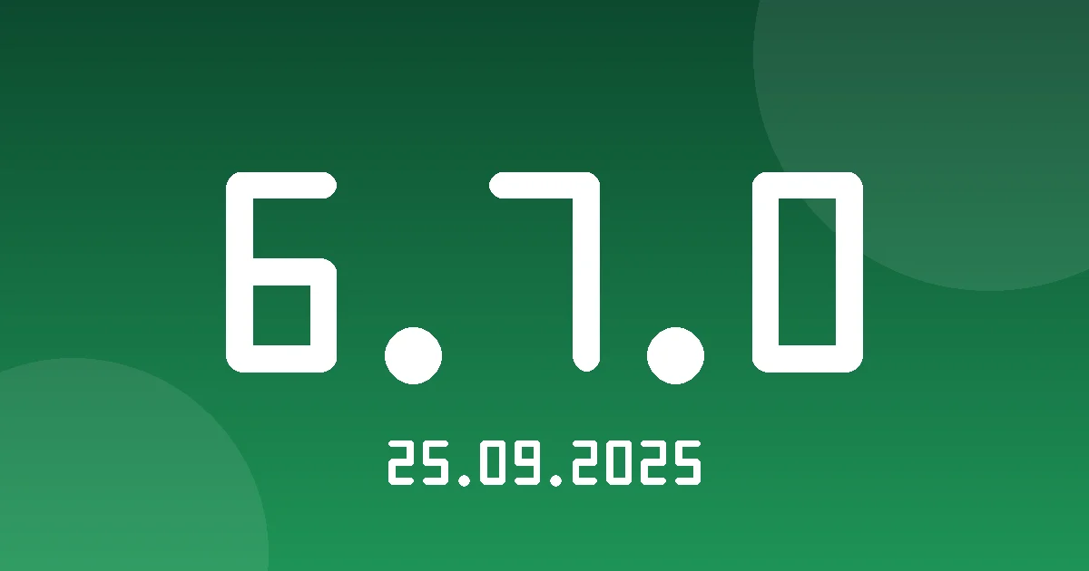 Release cover 6.7.0