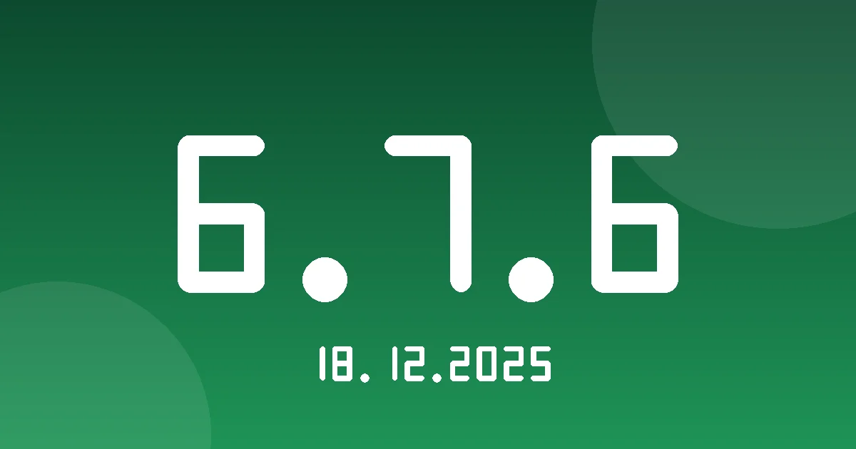 Release 6.7.6: User-Defined Properties in Reports 1 Release cover 6.7.6