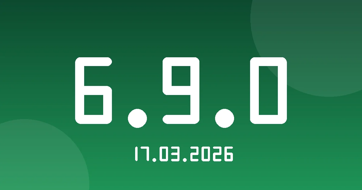 Release 6.9.0: Compatibility with the Latest Wasl/Logisti Guides 1 Release cover 6.9.0