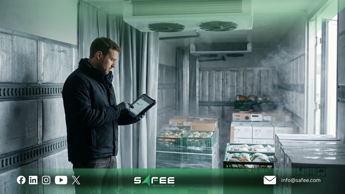 Where can you monitor your cold chain data inside Safee?