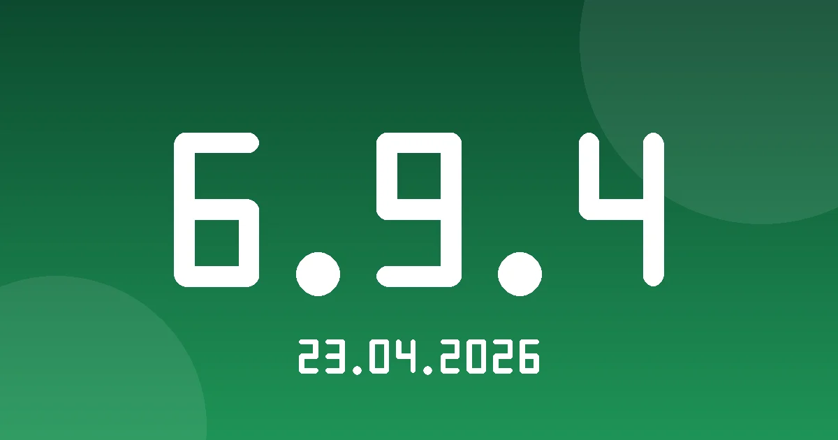 Release 6.9.4: Stops and Fridge Door Activity in Vehicle History 1 Release cover 6.9.4