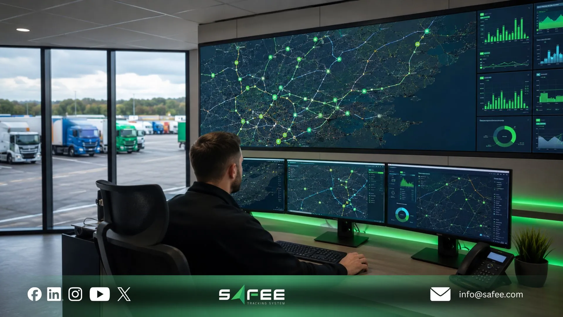 How does fleet truck GPS tracking work from device to dashboard?