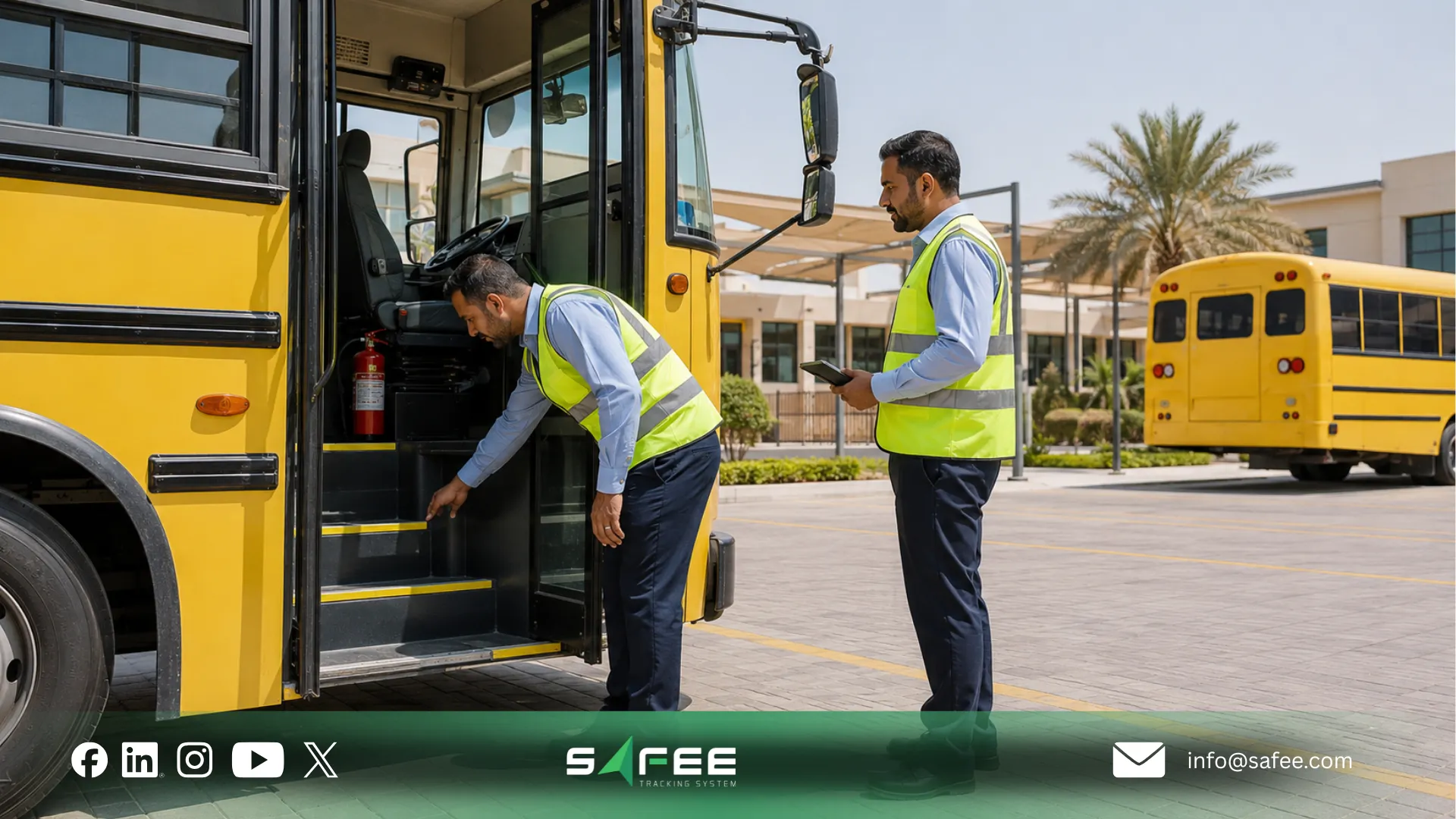 School Bus Fleet Management in the GCC: Safer Routes, Smarter Transport Control 2 Employee transportation fleet management for staff, campuses, and industrial sites