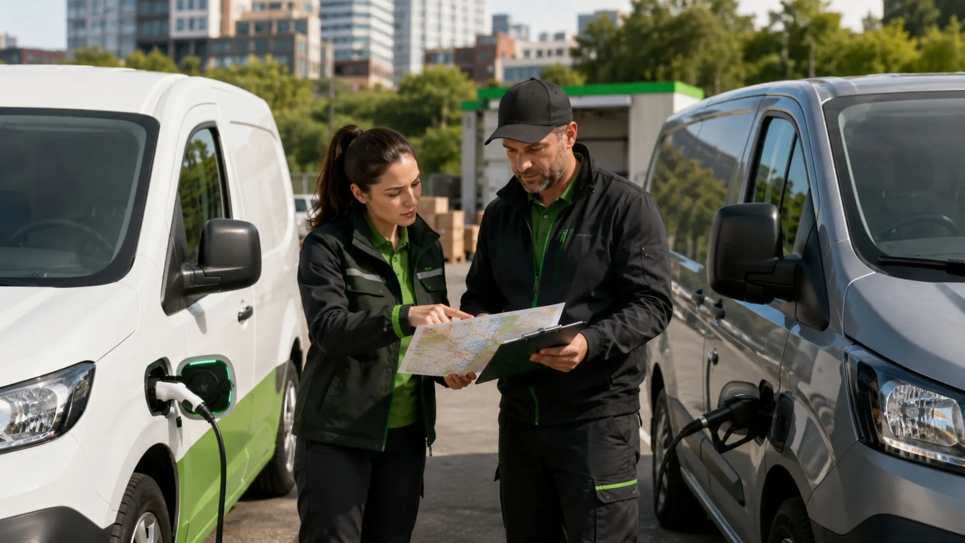 Electric Vehicle Fleet Management for Mixed Fleets