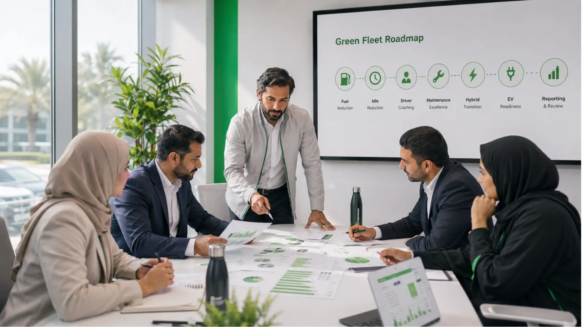 7 Steps to Build a Green Fleet Management Roadmap 3 How does Safee support the roadmap?