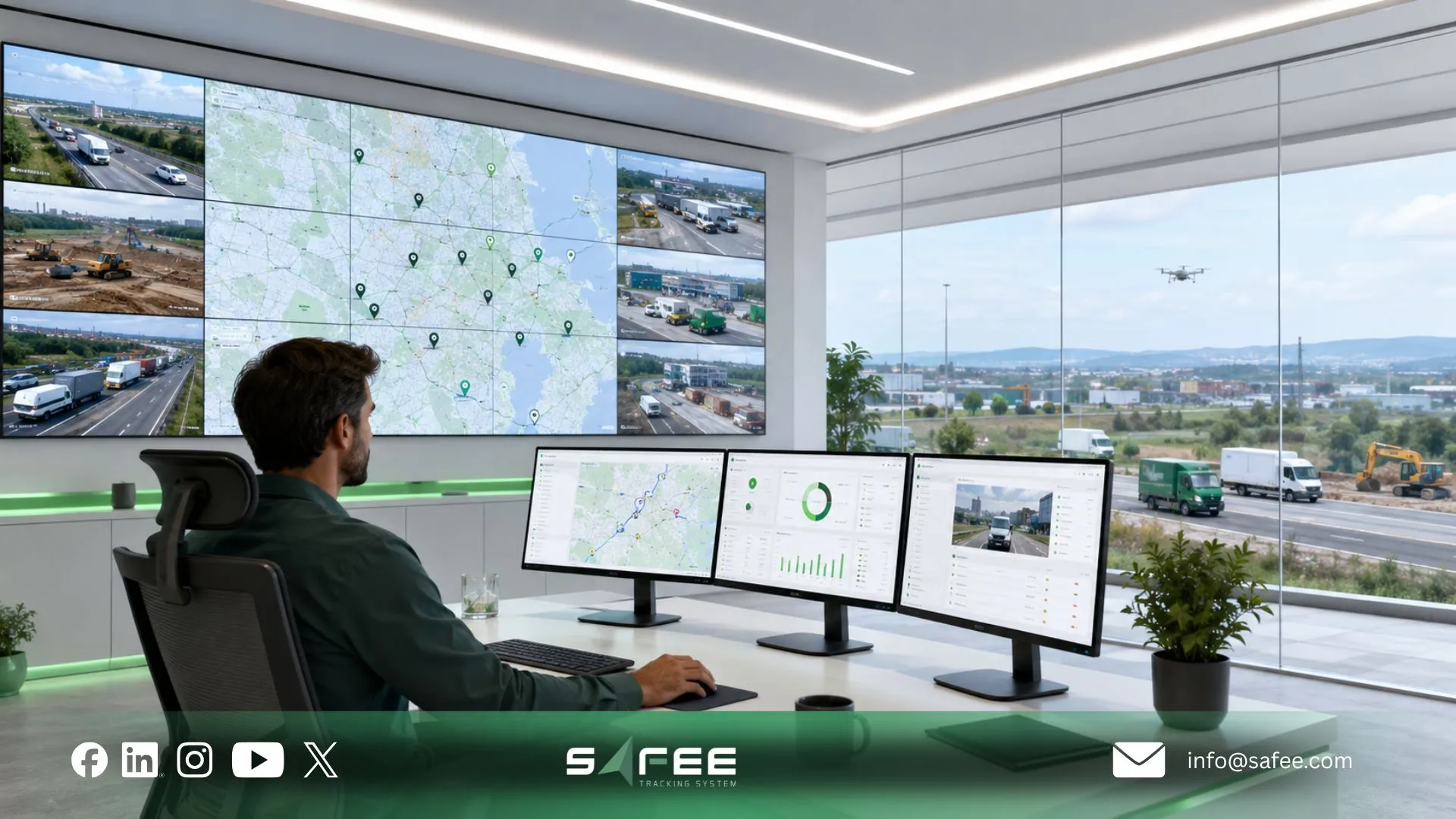How does a tracking and fleet management system close the loop?