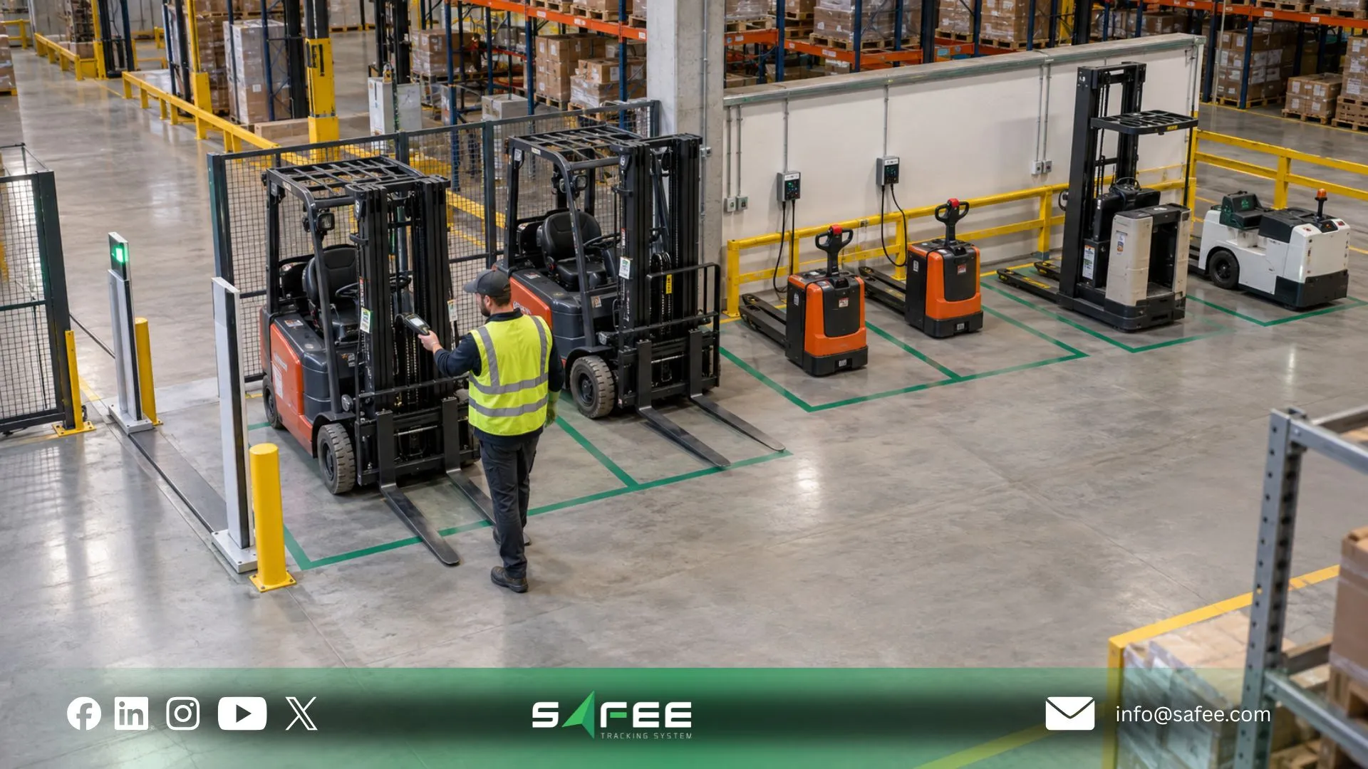 Fleet management GPS tracking trailers, batteries and yards