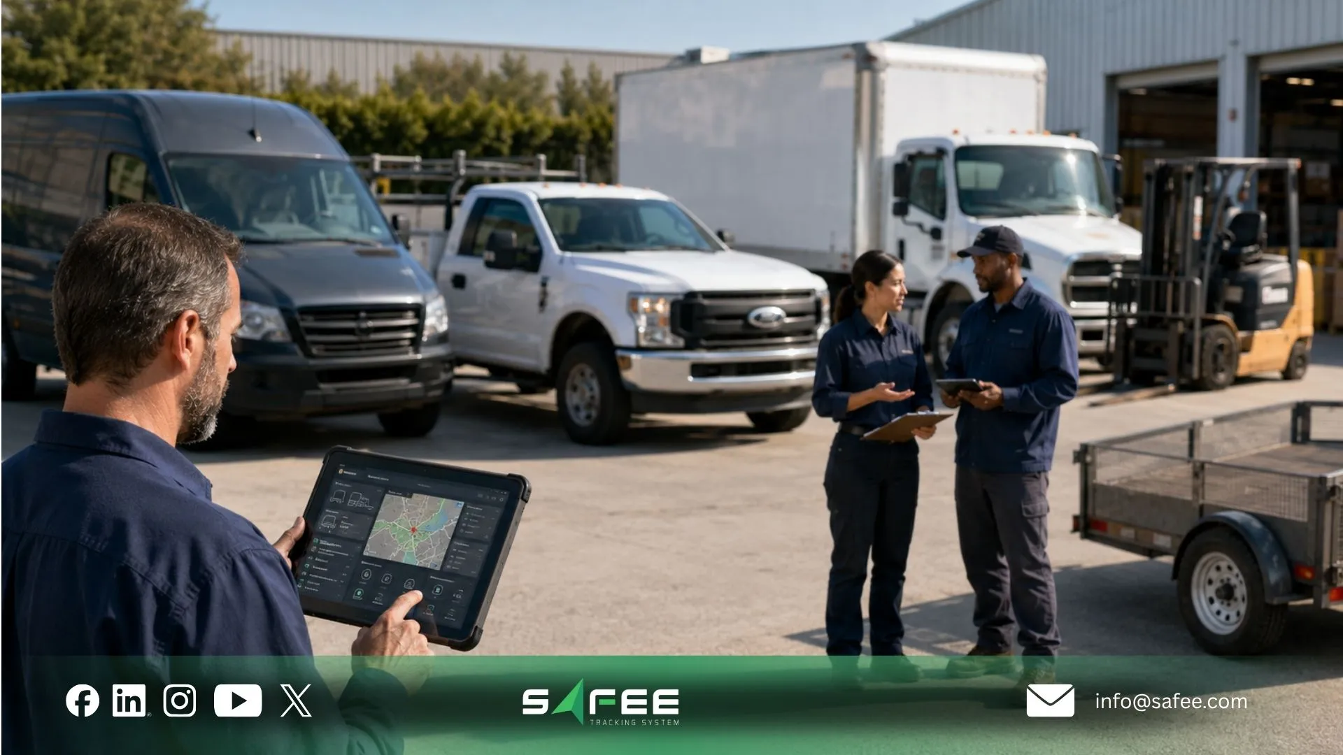The fleet management interface test for daily screen switching
