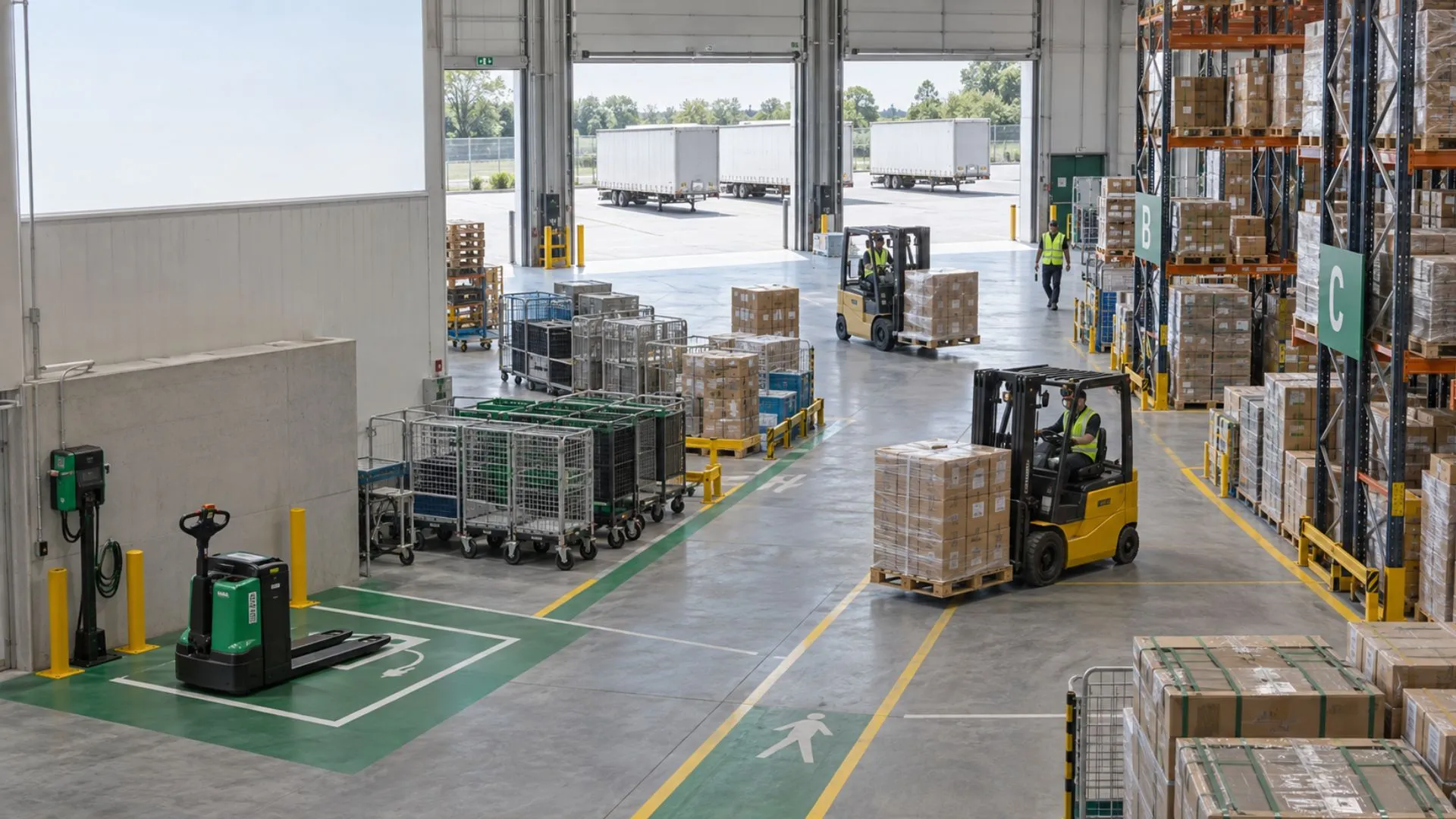 Warehouse Fleet Management Track Forklifts, MHE & Trailers