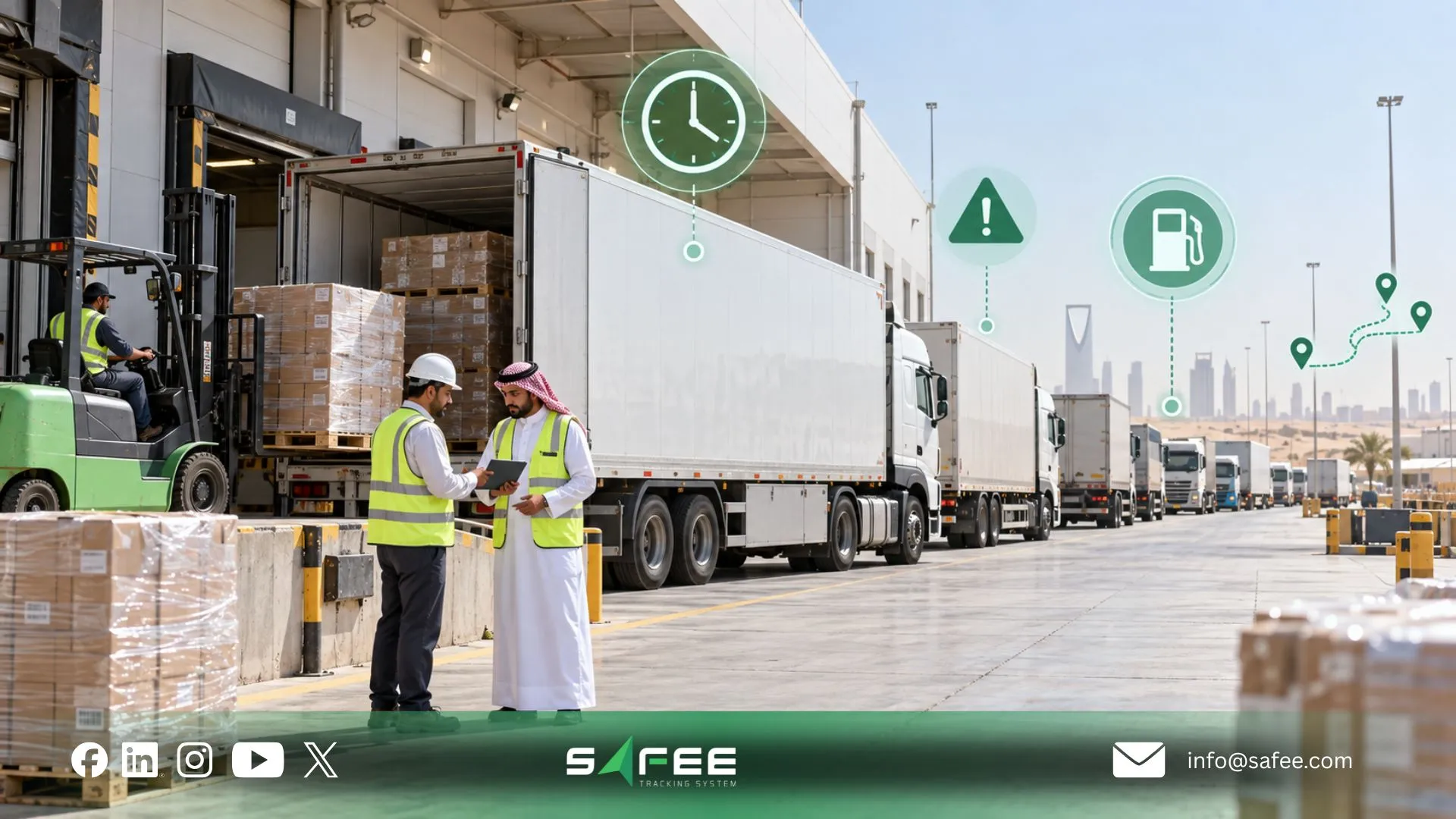 How logistics fleet management in Saudi Arabia controls journey costs