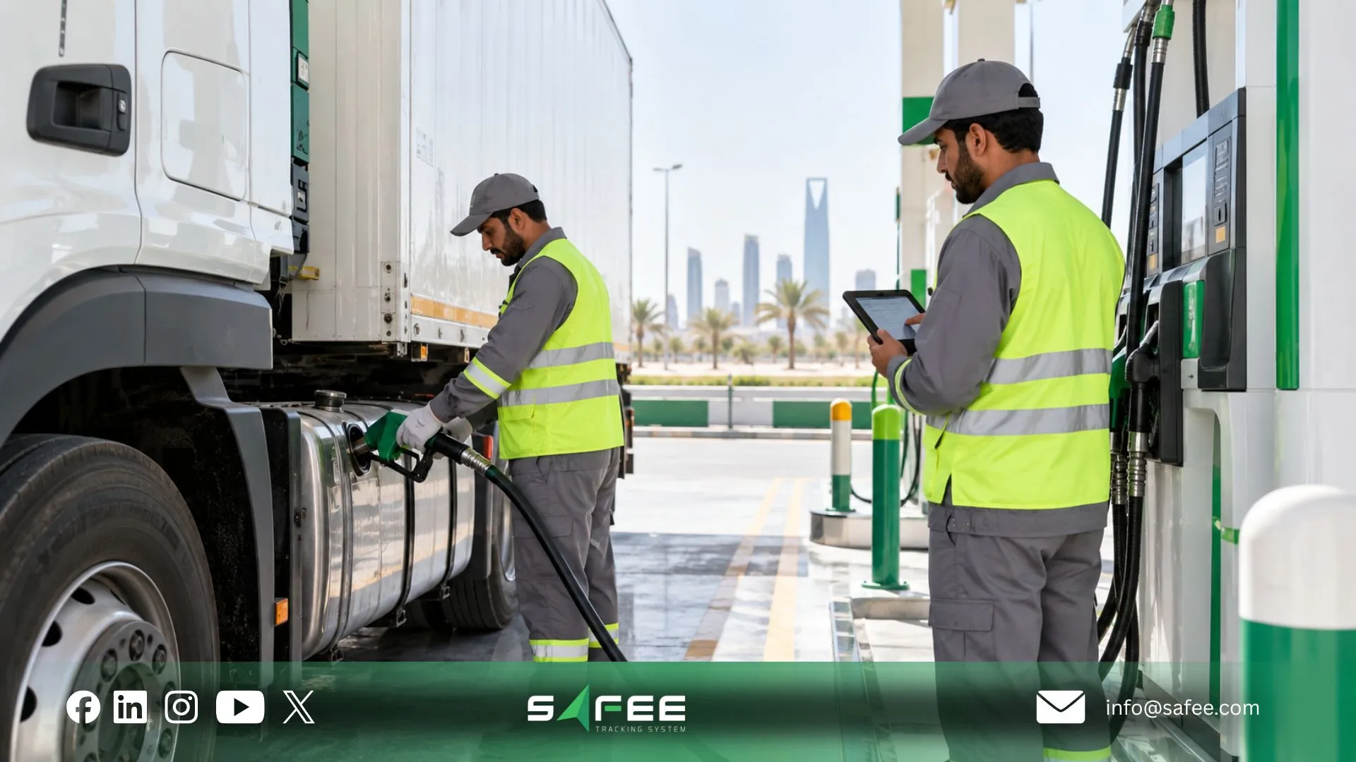 What does fleet fuel management in Saudi Arabia include